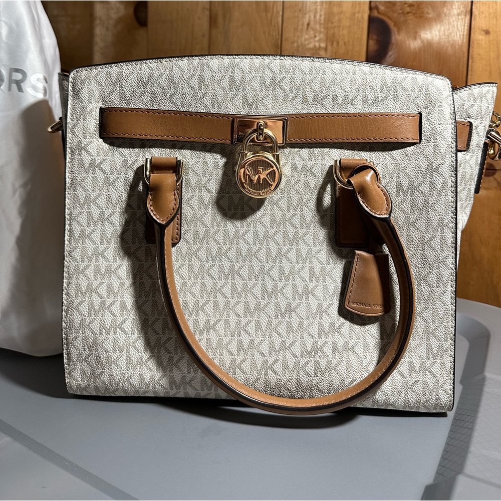 Michael Kors Leather Crossbody Satchel